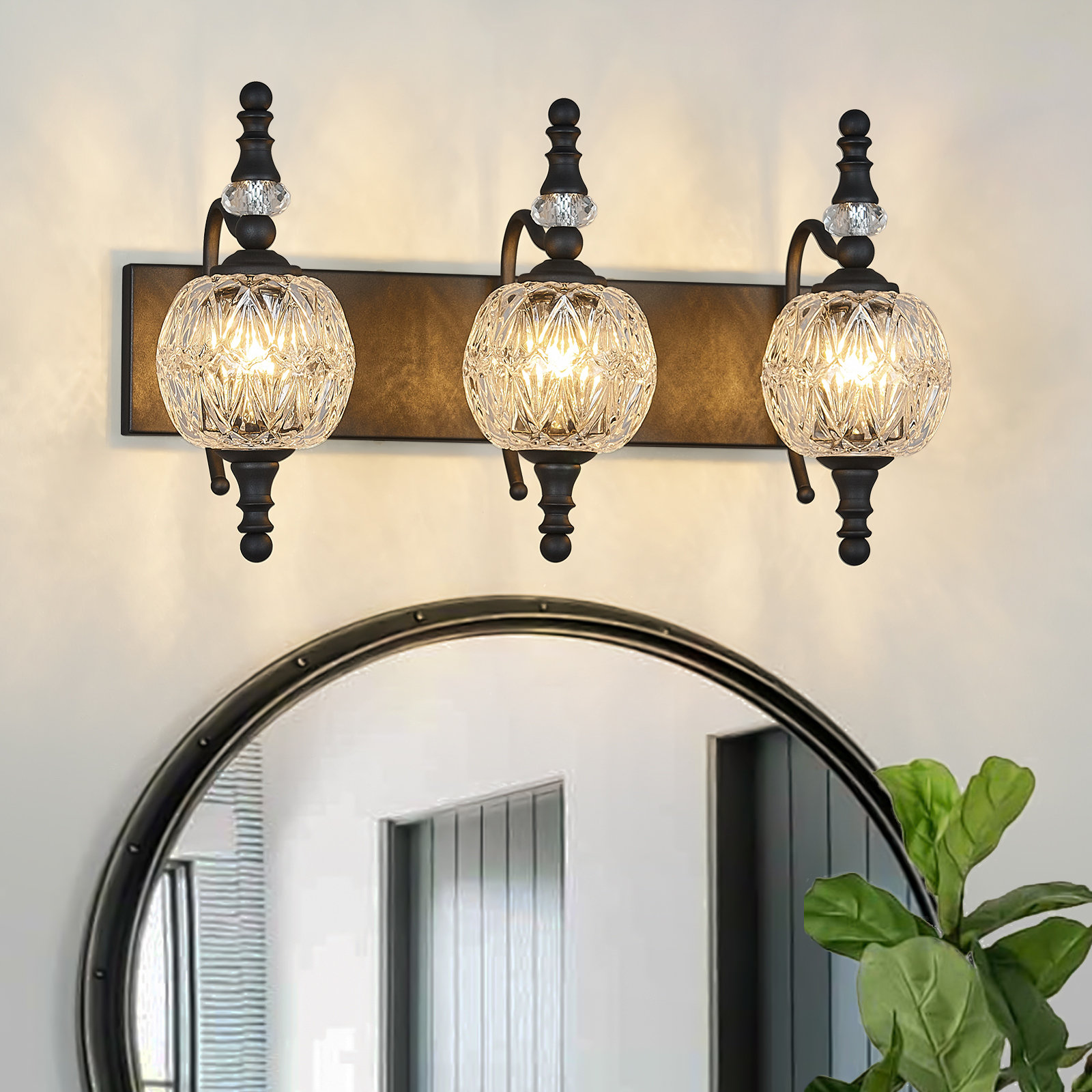 Red Barrel Studio® Vintage Dimmable Wall Mounted Vanity Light(Not